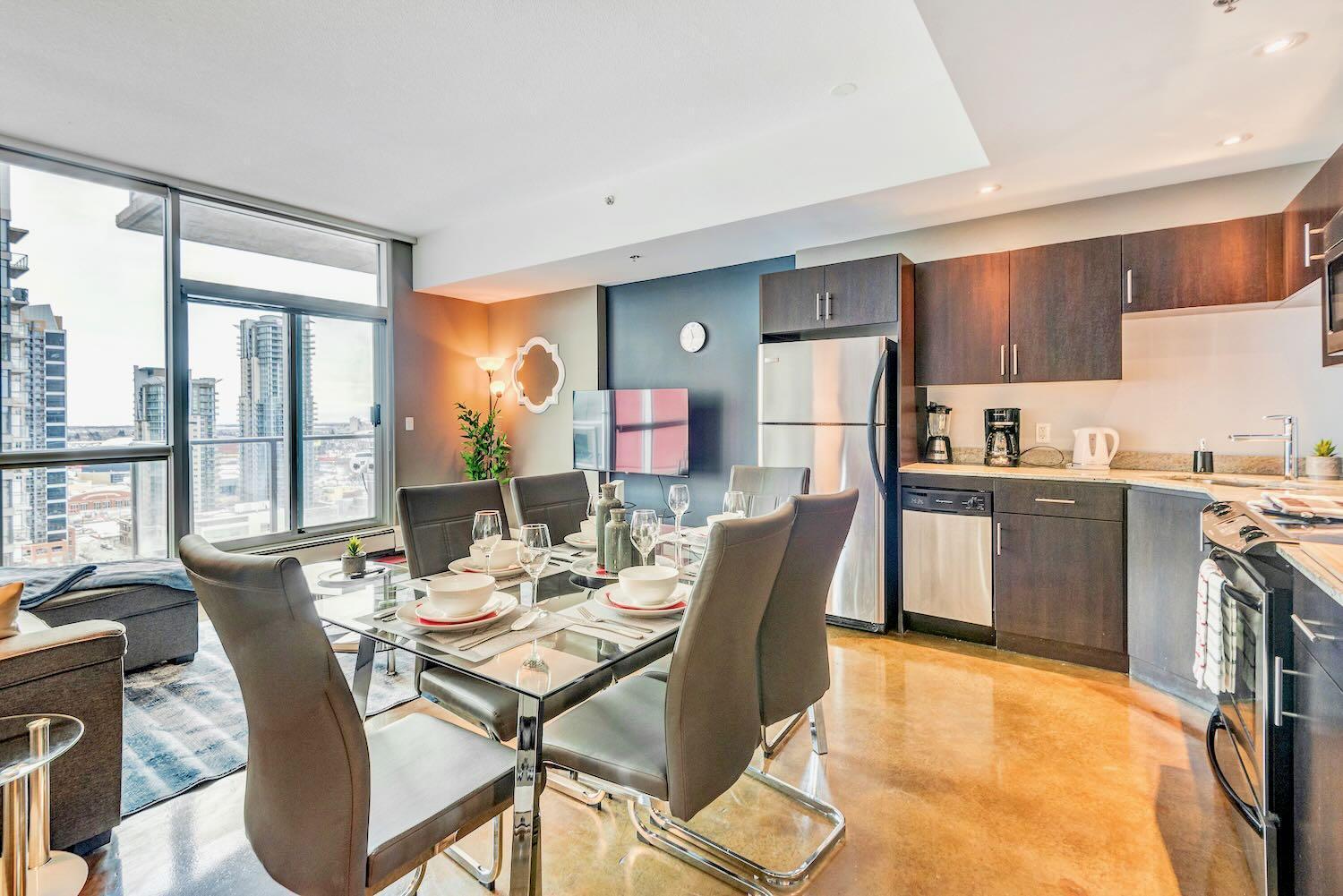 Modern 2Br Condo - King Bed - Downtown City Views YYC Exteriér fotografie